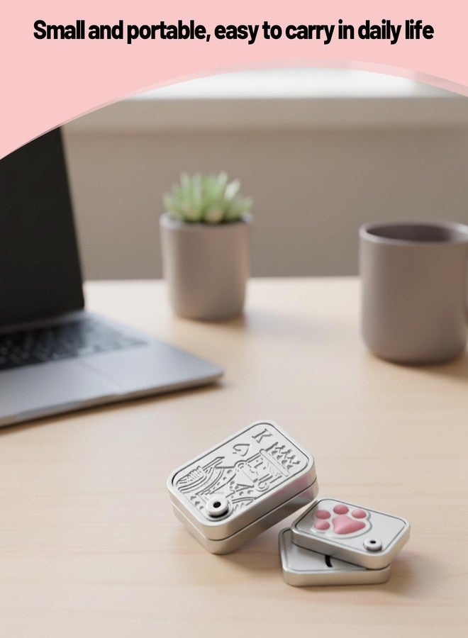 ألعاب تخفيف التوتر للكبار، ألعاب لتخفيف التوتر للكبار، لعبة فضية لتخفيف التوتر للمكتب والسفر والتركيز، مصنوعة من مادة السيليكون ABS - Image 4